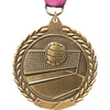 2.75 in Volleyball Wreath Framed Medal [M311-VB]