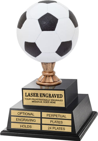 Soccer Twin Tier Perpetual Trophy 18" [TMPP2L-PD-SC]