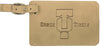 Light Brown Leatherette Luggage Tag [LTJ-179]