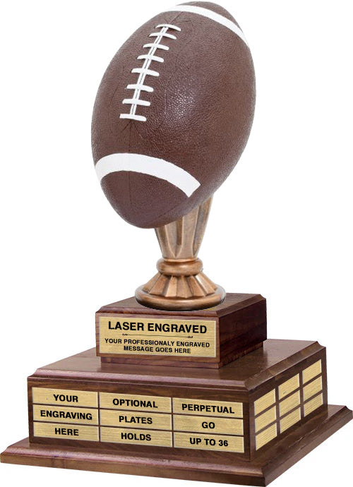 Football Twin Tier Perpetual Trophy 18" [TPP2L-PD-FB]