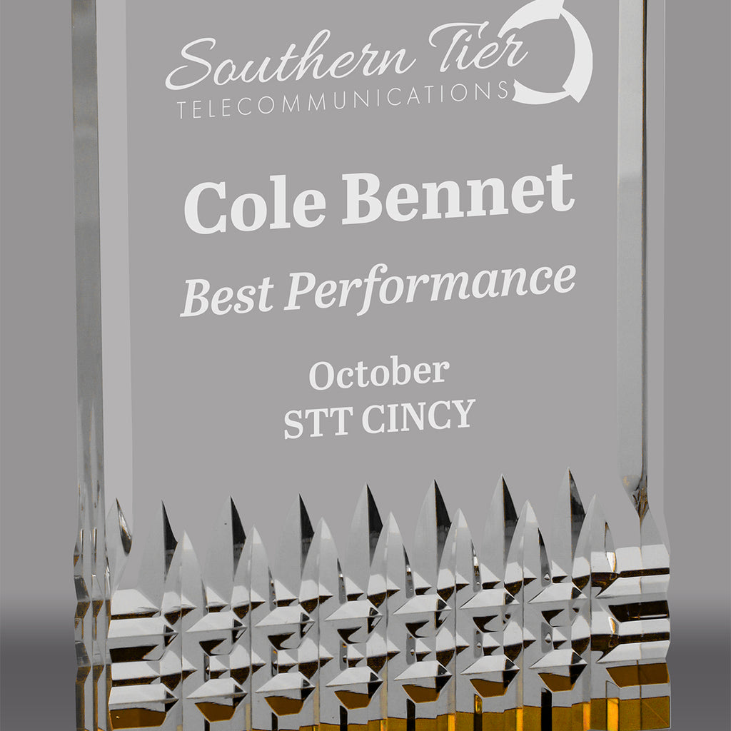 Reflective Base Acrylic Awards (Gold)
