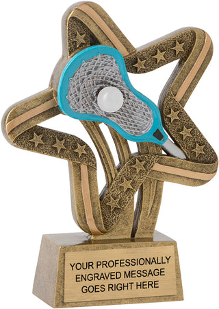 Lacrosse Stars and Stripes Resin Trophy [RCSS-LC]