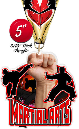 Martial Arts Colorix-M Acrylic Medal [MACR5-MA-Q]