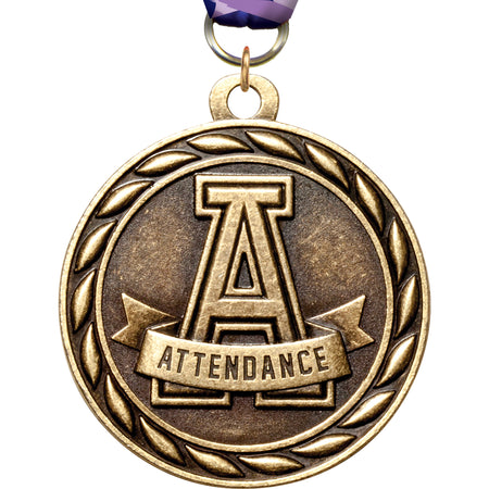 2"  Scholastic Medal- Gold [MM3KN2-ATT]