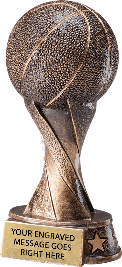 Spiral Basketball Resin Trophy [RBKSPRL-5]