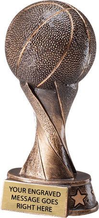 Spiral Basketball Resin Trophy [RBKSPRL-5]