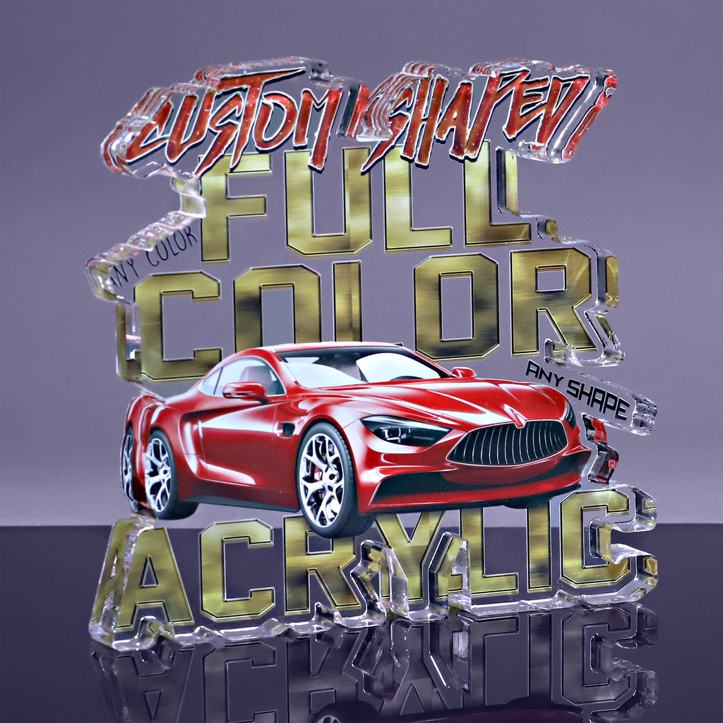 1 inch thick Custom Shaped Acrylic Award - 3.5 to 3.9 inches  [A1XSHP16-Q]