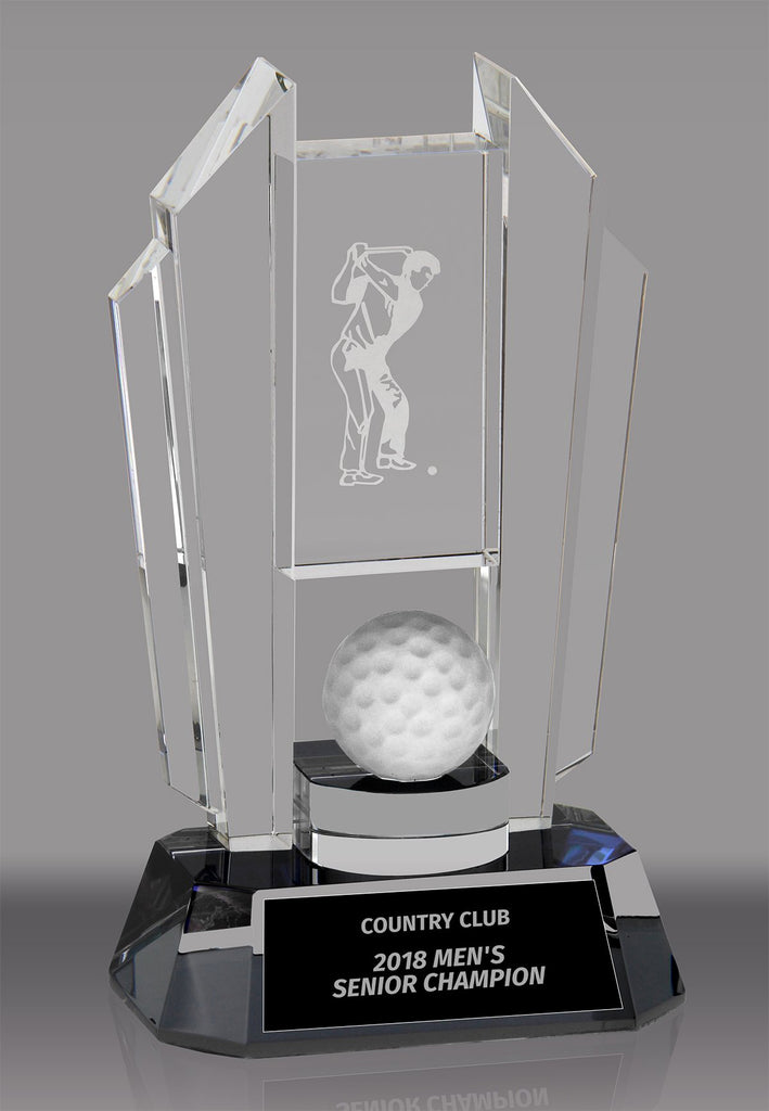 Optical Crystal Golf Award- 6 inch [CRG354]