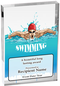 Swimming Vibrix Acrylic Award [A46BV-SW]