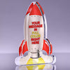 Blast Off Red Rocket Acrylic Award - 7 inch [ATRKT1-7-RED-Q]