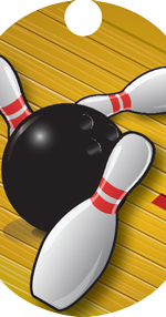 Bowling Dog Tag Insert [DT-1613]