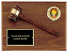 American Walnut Plaque with Walnut Gavel and Insert [TD2784-X]