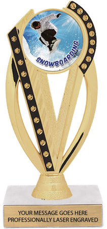 Black Gold Color Insert Trophy [Ti-J76]