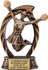 Cheer Star Flame Resin Trophy [RSF7-CH]