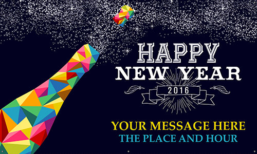 New Year's Eve Vinyl Banner- Champagne [VB-HPNYR-CHP]