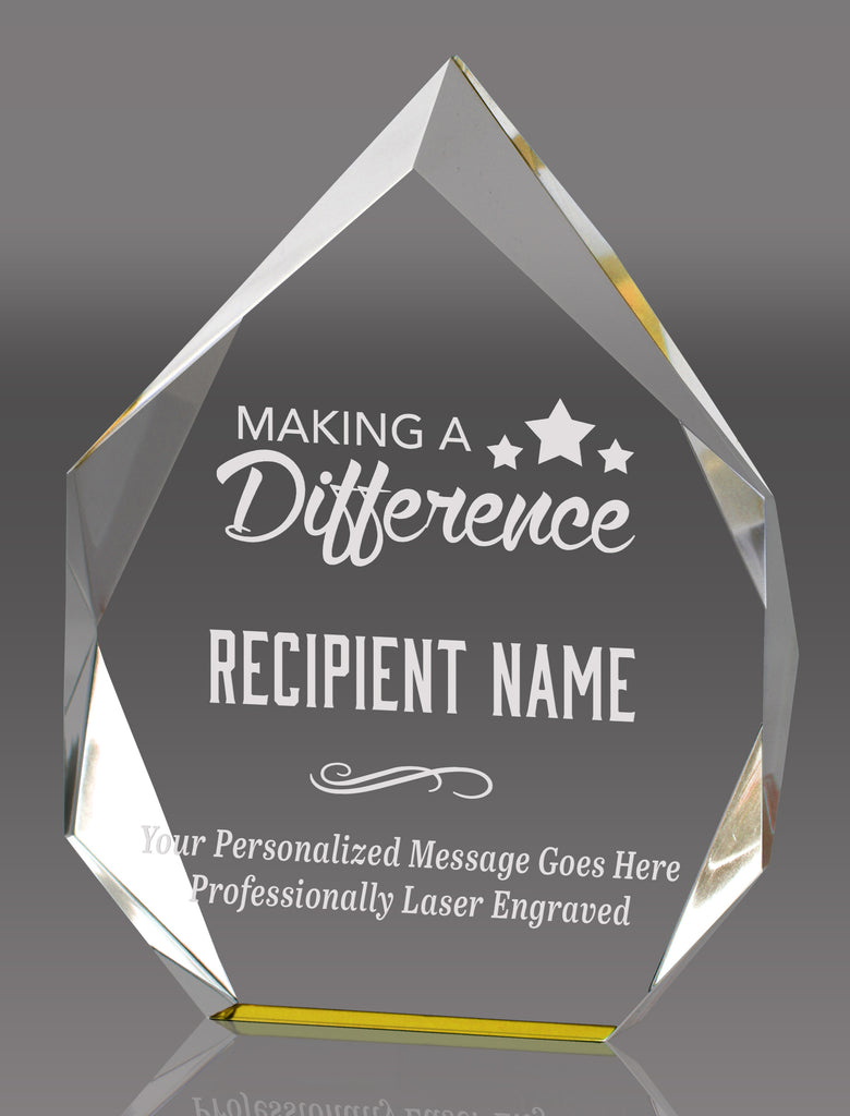 Acrylic Spectra Diamond Award- Gold 6 inch [AP42-GLD-6]