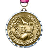 2.75 inch Music Diecast Medal with Diamond Cut Border [MM275DC-MC]