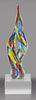 Helix Shaped Multi-Color Art Glass Award 10