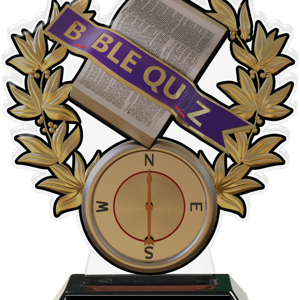 Bible Quiz Compass Colorix-T Acrylic Trophies