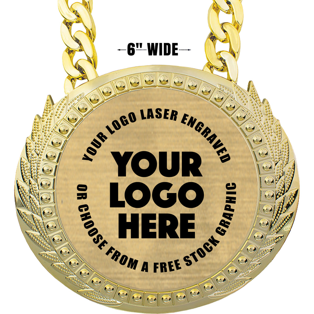 6 inch Champion Chain w/ Gold Engraving Plate [CECSP-G]