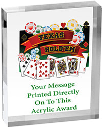 Card Games Vibrix Acrylic Award [ACB46V-PK]