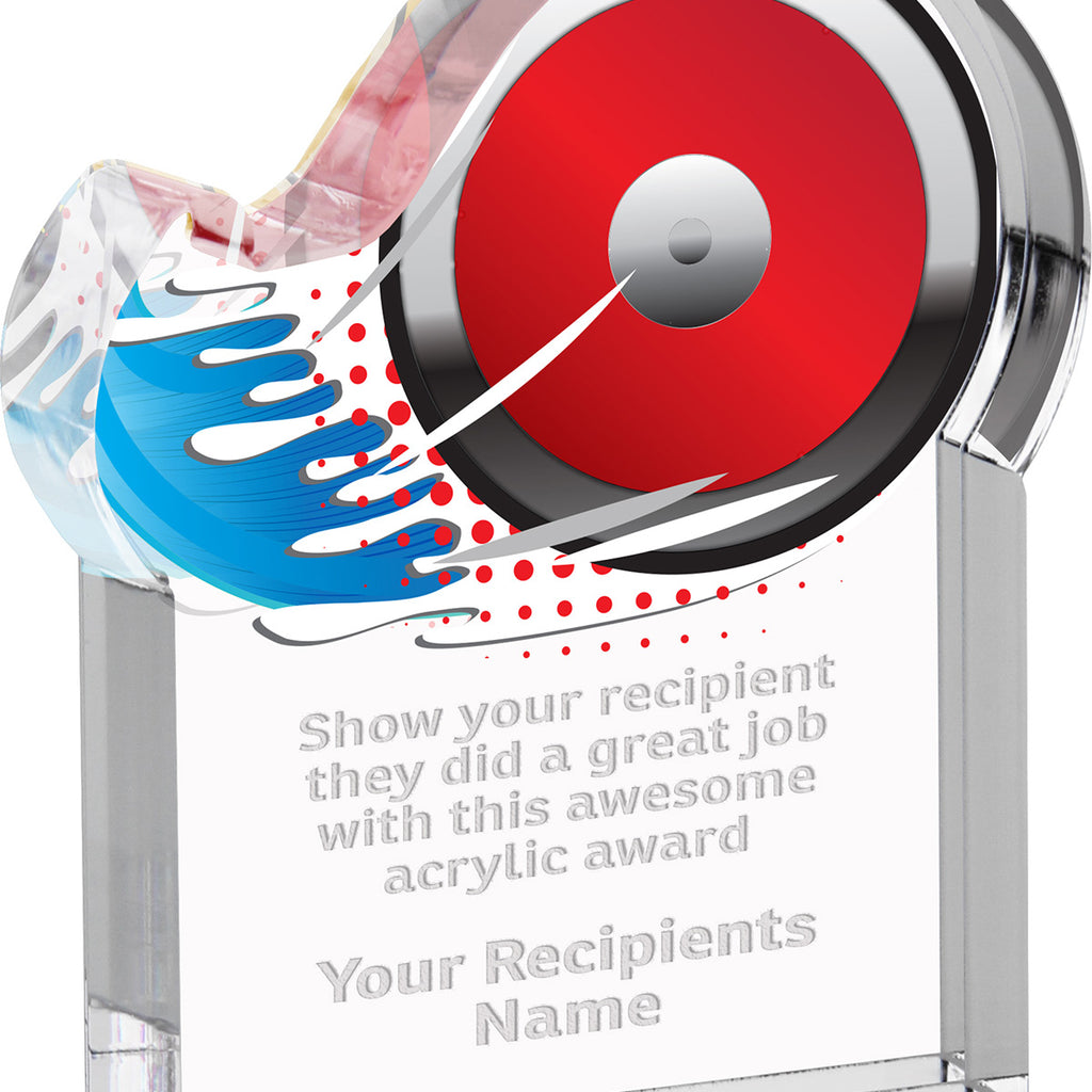 Discus Splatters Acrylic Awards