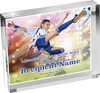 Soccer Horizontal Vibrix Acrylic Award [A43BH-SC]