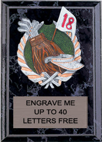 5"x7" Golf Millennium Plaque [PMC57-GL]