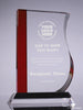 Red Wave Crystal Award - 7.5 inch [CM59RD-7]