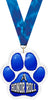 A Honor Roll Paw Acrylic Medal- 2.75 inch [MACR2-PAW-AHR-Q]