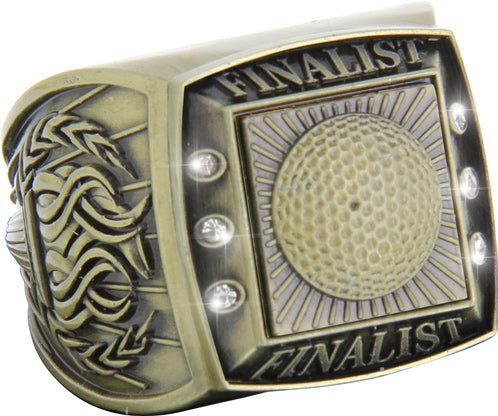 Finalist Championship Ring with Activity Insert- Golf Gold [RGSJ-G-FIN-GL]