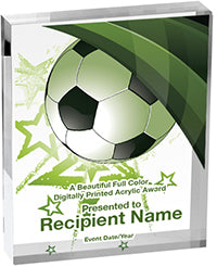 Soccer Vibrix Acrylic Awards [3/4 inch thick]