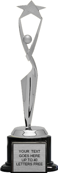 Reach for the Stars Silver XL Figure on Black Base [TRBAL-RFTS-S]