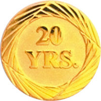 Anniversary Award Pins- 20 Years [PYR-20]