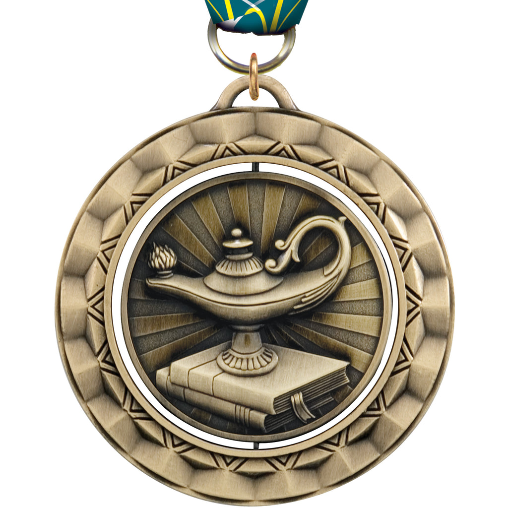 2 5/16" Knowledge Spinning Medal [MSPN-KN]