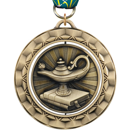 2 5/16" Knowledge Spinning Medal [MSPN-KN]
