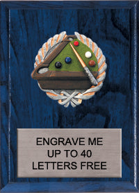 6"x8" illiards Millennium Plaque [PMC68-BL]