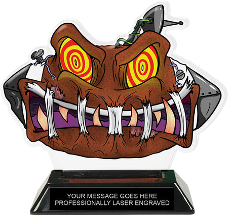 Exclusive Football Zomball Colorix-T Acrylic Trophy - 5.5 inch [TACR6-ZMBL-FB-Q]