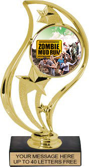 Insert Torch Figures on Marble Base [Ti-J126]