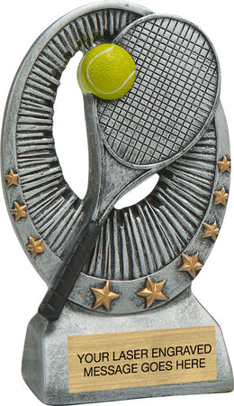 Tennis Star Bright Resin Trophy [RGSR6-TN]
