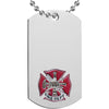 Firefighter Etched & Paint Filled Dog Tag [DTS-FIRE]