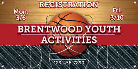 Basketball Vinyl Banner- Court [VB-BK-CR]