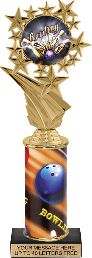 Star Frame Color Insert Trophy w/ Column [Ti10-C96]