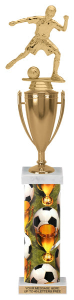 Rectangle/ Oval Column Trophy w/ Cup [TCQ18]