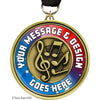 Custom 3 inch Eclipse Insert Medal - Music [MXEL1-MC]