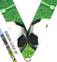 7/8 x 30 in. Soccer Sublimated Neck Ribbon [NKRB-4038]
