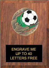 5"x7" Soccer Dimensional Color Plaque [PEM5-SC]