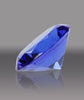 Sapphire Blue Crystal Diamond Paperweight - 3.9 inch [CTDIA-LG-BLU-X]