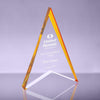 Spearhead Acrylic Award with Gold Reflective Accents - 9 inch [APSPR-9-GLD]