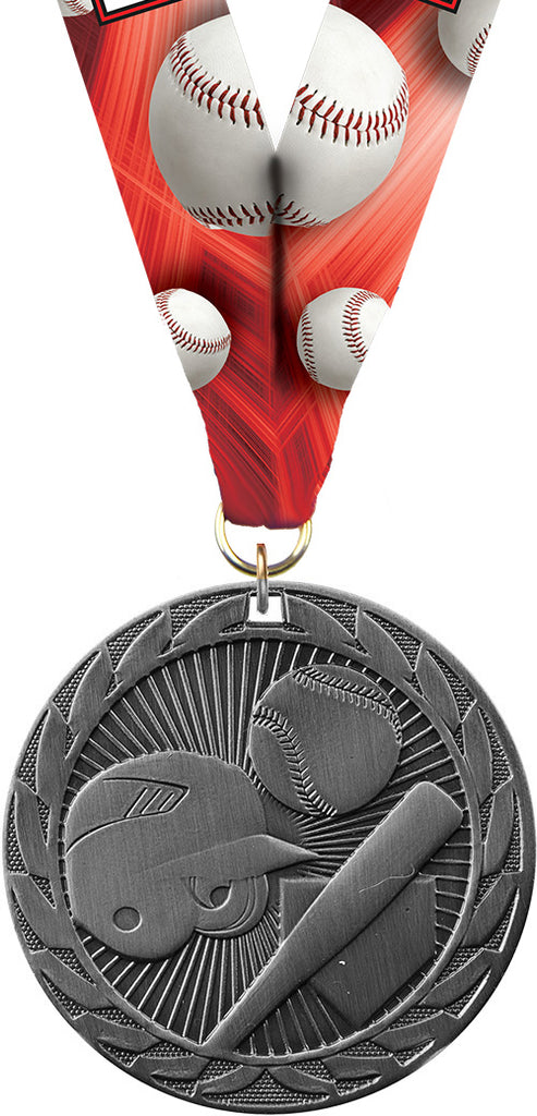Baseball FE Iron Medal- Silver [MCFE-BS-S]